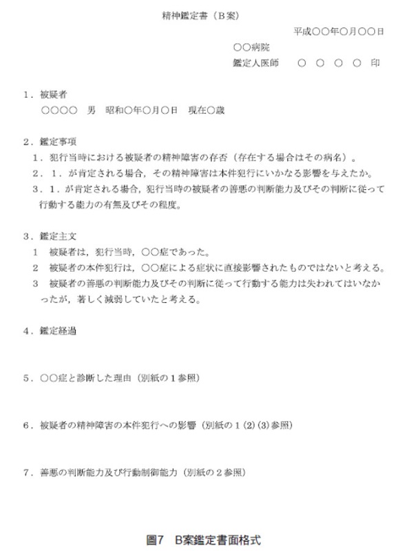 (圖7)B案鑑定書面格式