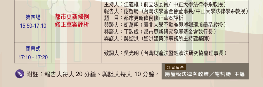 都市更新條例修正草案評析